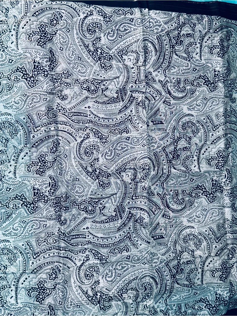 Dior Two-Tone Silk Scarf in Light Green and Black Paisley 2 pice sets